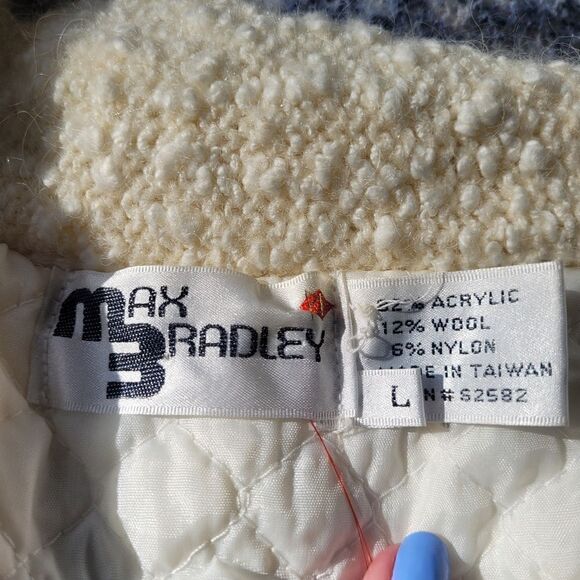 80s Max Bradley boucle balloon sleeve sweater jacket | vintage boucle sweater | - Picture 10 of 10